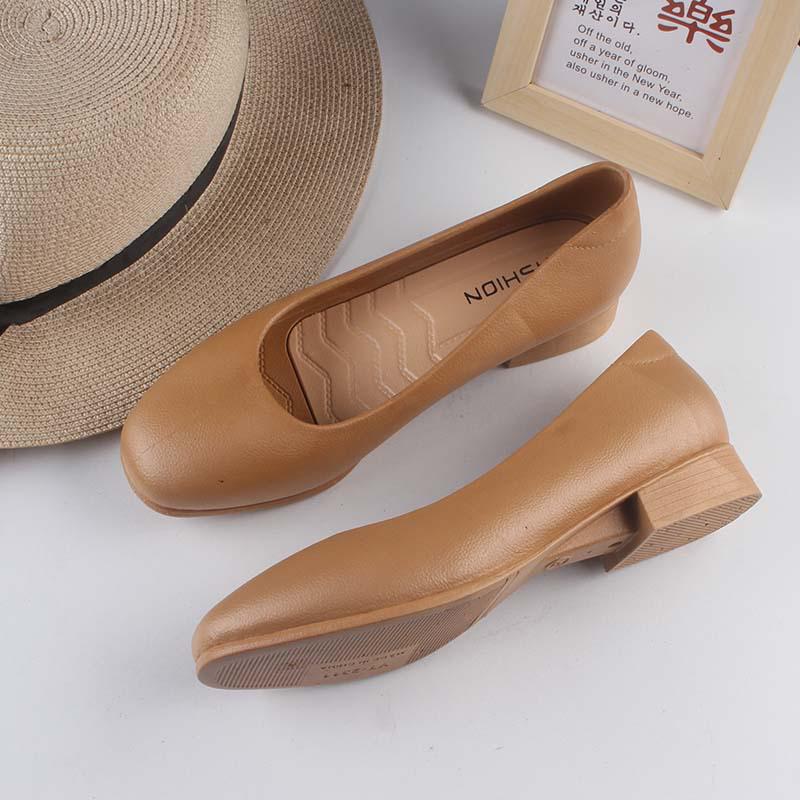 Yuzhihao Closed Heel Women's Low Heel Solid Color Summer Sandals