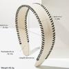 Hair Accessories Solid Color Leather Headband Non-Slip Korean Style Women Hair Hoop Headwear Coffee Wide Edge Hairband Wash Face