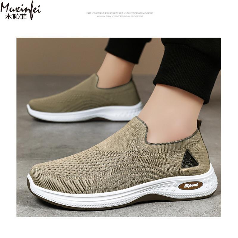 Herren Sommer Neue Atmungsaktive Einzelne Freizeit-Sneaker Weiche Sohle Vielseitig und Bequem Mesh-Gewebe Herrenschuhe Ausverkauf