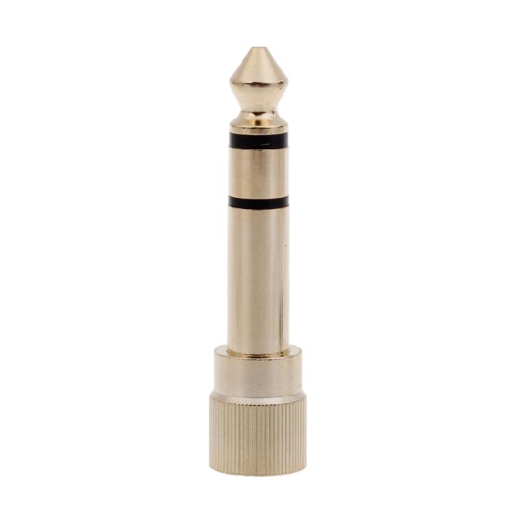 Portable 6.35mm to 3.5mm Socket Adapter Headphone Adapter 1/4 inch to 1/8 inch