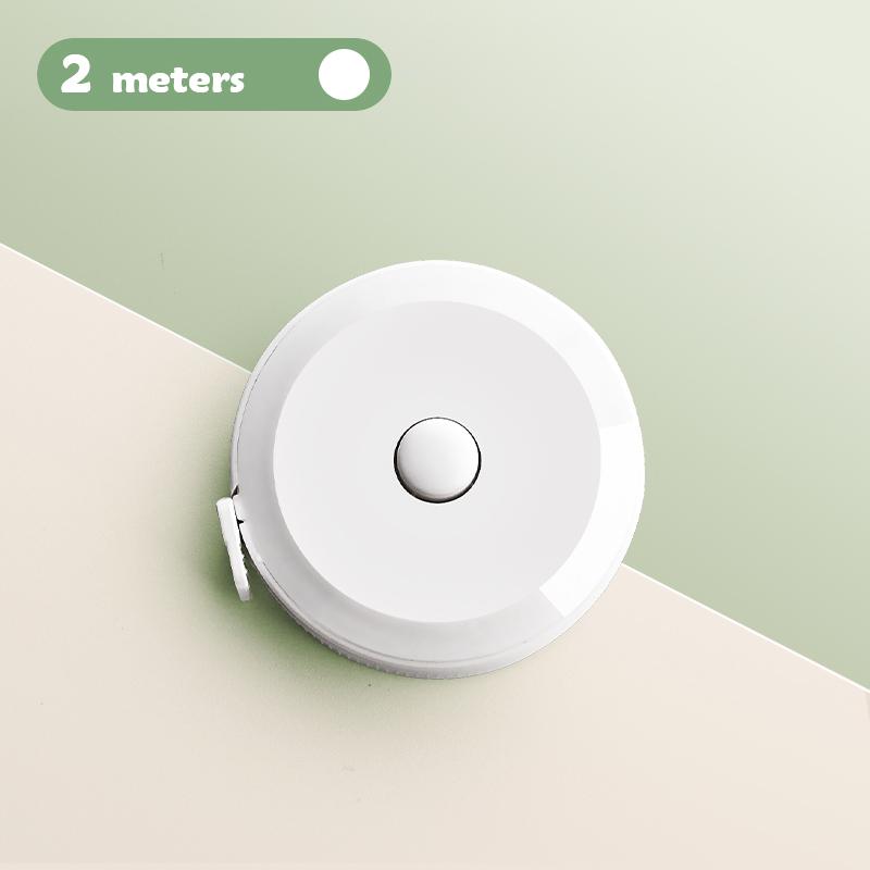 2 Meter Soft Tape Measure Scale Body Sewing Flexible Tailor Ruler Centimeter Inch Portable Retractable Self-Lock Measuring Tape