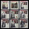 Premium Grey Linen Walking Dead Sofa Pillow Case For Fans Of Zombie Series 45x45cm