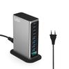 High-End 520W GaN-Ladegerät: Schnelle 8-Port-Desktop-Station mit KI-Digitalanzeige