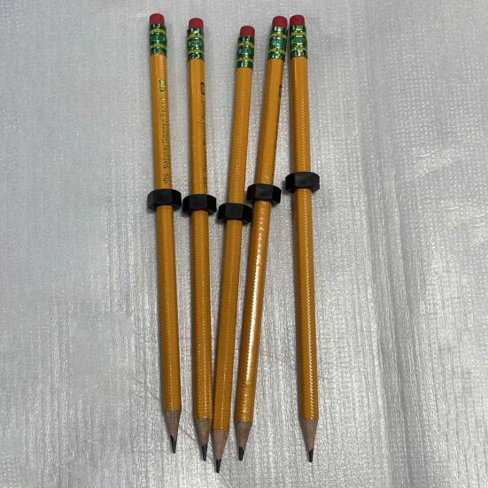 1/2/3/5/10Pcs Nut Decompression Pen Stress Relief Threaded Wooden Pencil School Work Anxiety Relief Silent Calming Rotating Nut Fidget Pencil