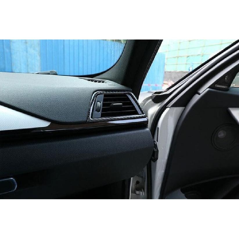 For BMW 3 4 Series GT 13- Real Carbon Fiber Dashboard L&R  Outlet Vent Trim