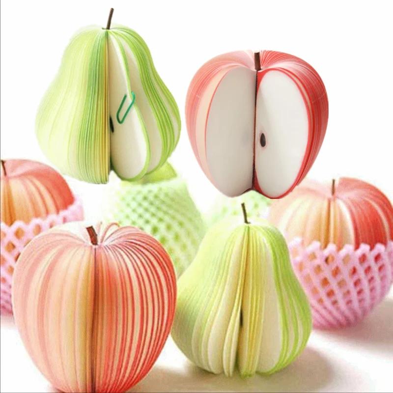 125 Page Fruit Shape Sticky Note Student Note Pads Sticker Planner Sticker Notepad Memo Pad School Office Supplies Apple Orange