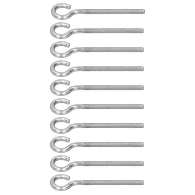 10Pcs M6 Ring Bolzen 304 Edelstahl Sonnenschirm Net Gewinde Ring Schraube Haken Gewächshaus Liefert