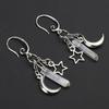 Natural Raw Quartz Crystal Point Earrings Matte Healing Gorgeous Witch Jewellery
