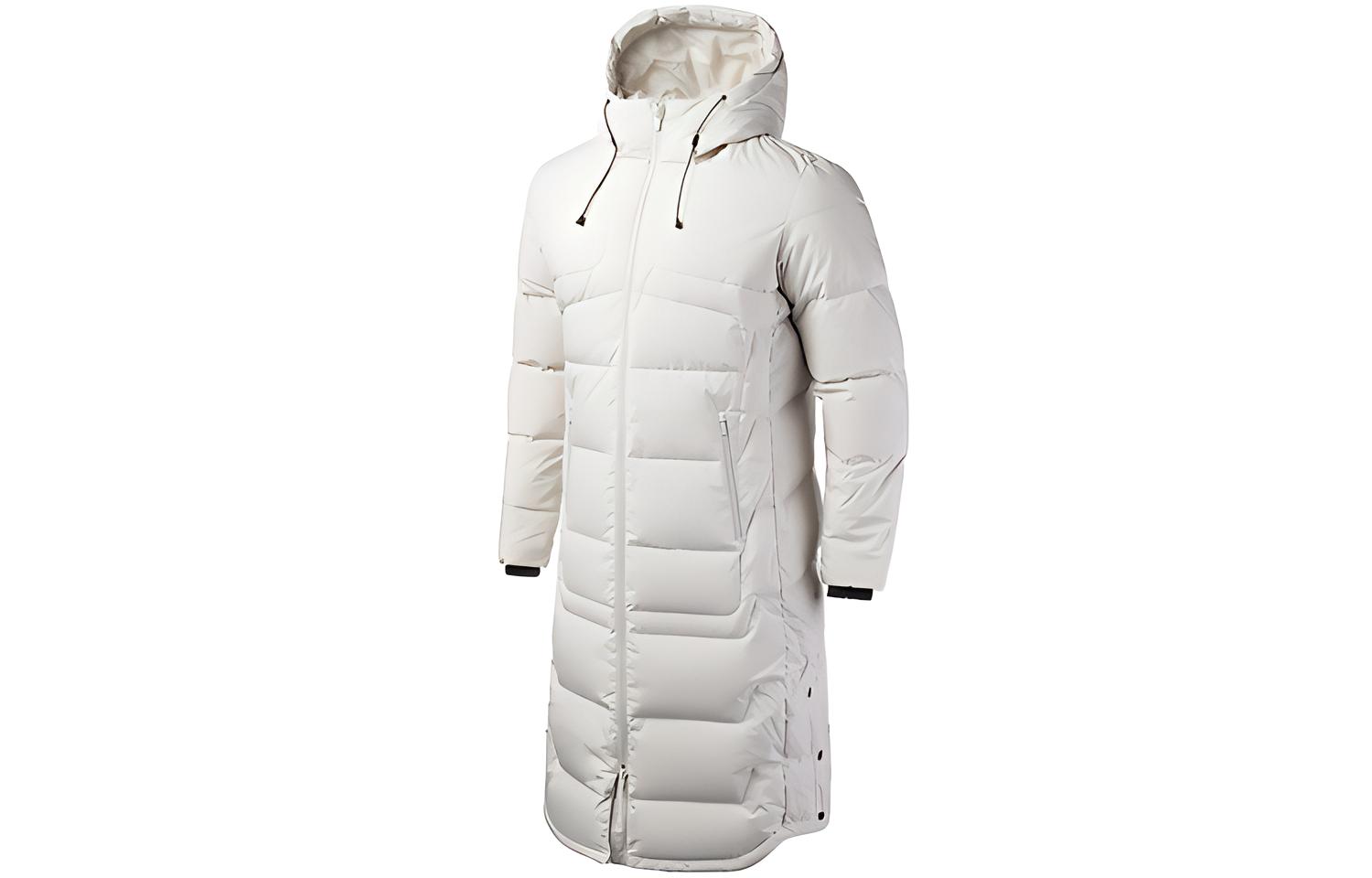 Li Ning Down Jackets Men s Glacier Gray Hooded Moderate AYMP011-1 XXL