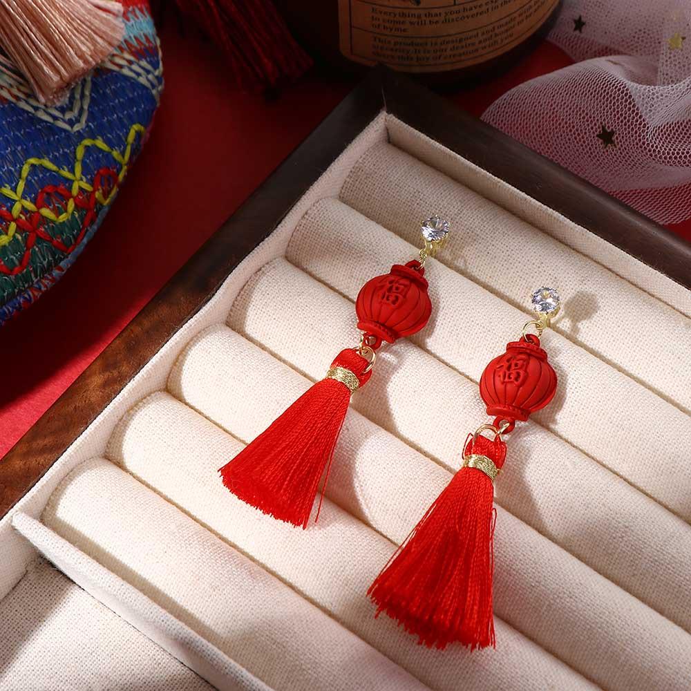 Girl New Year Gift Fashion Jewelry Chinese Style Earrings Chinese Knot Earrings Women Drop Earrings