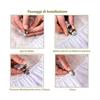 8 pezzi Clip per lenzuola Regolabili Bretelle per materasso Clip Elastica Supporto per letto Cinghie di fissaggio per lenzuola Copri divano