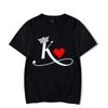 Fashion Letter Print Couple T Shirt For Lovers New Korean Shirt Chic King Queen Heart Graphic T Shirts For Couples