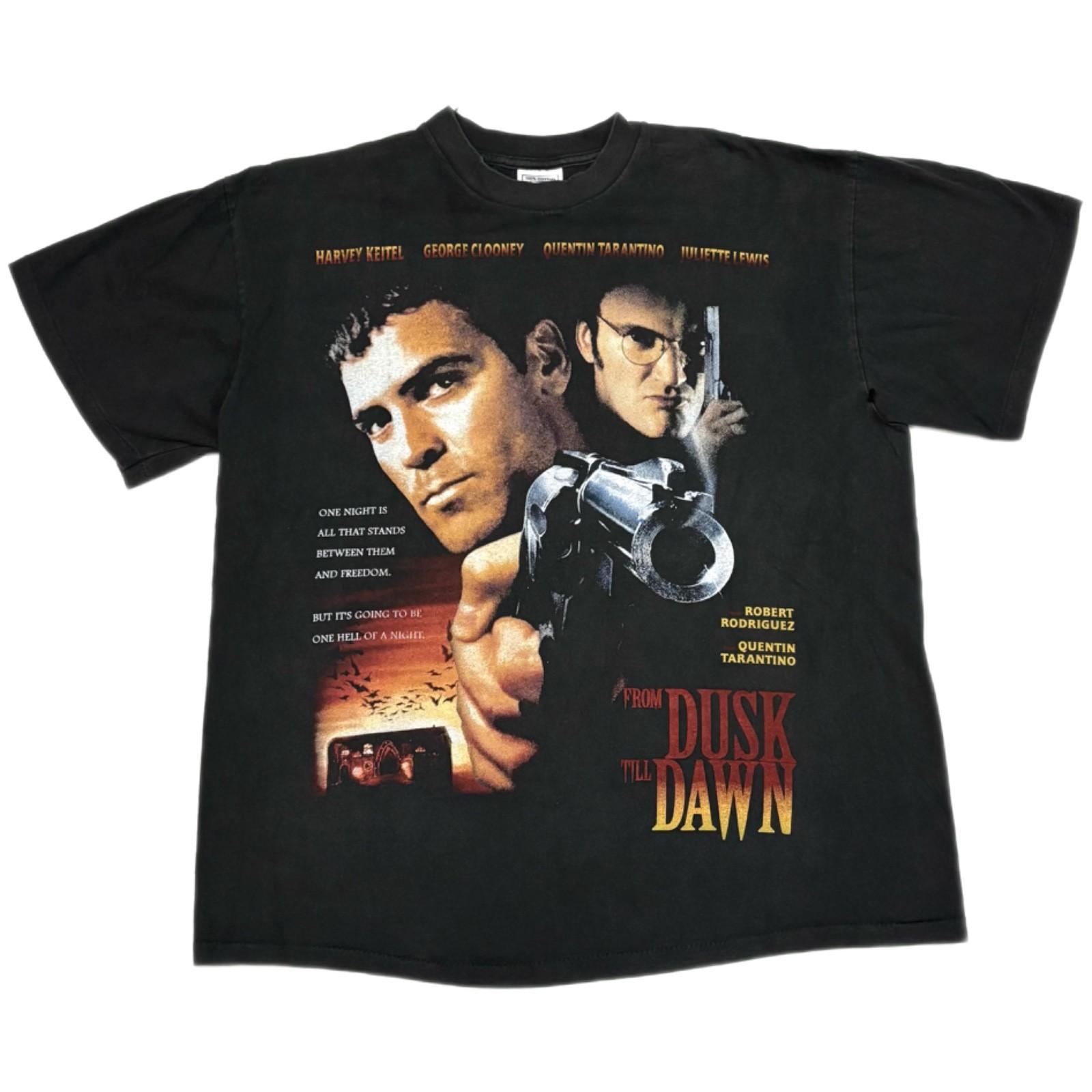 FROM DUSK TILL DAWN Vintage 1996 HORROR MOVIE QUENTIN TARANTINO XL Shirt REPRINT XXL