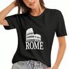 Rome Colosseum Italy  Cotton T Shirt, Premium Cotton Quality Print, Durable, Casual And Fashionable, Stylish Colosseum Scenic Design, Italian Travel S