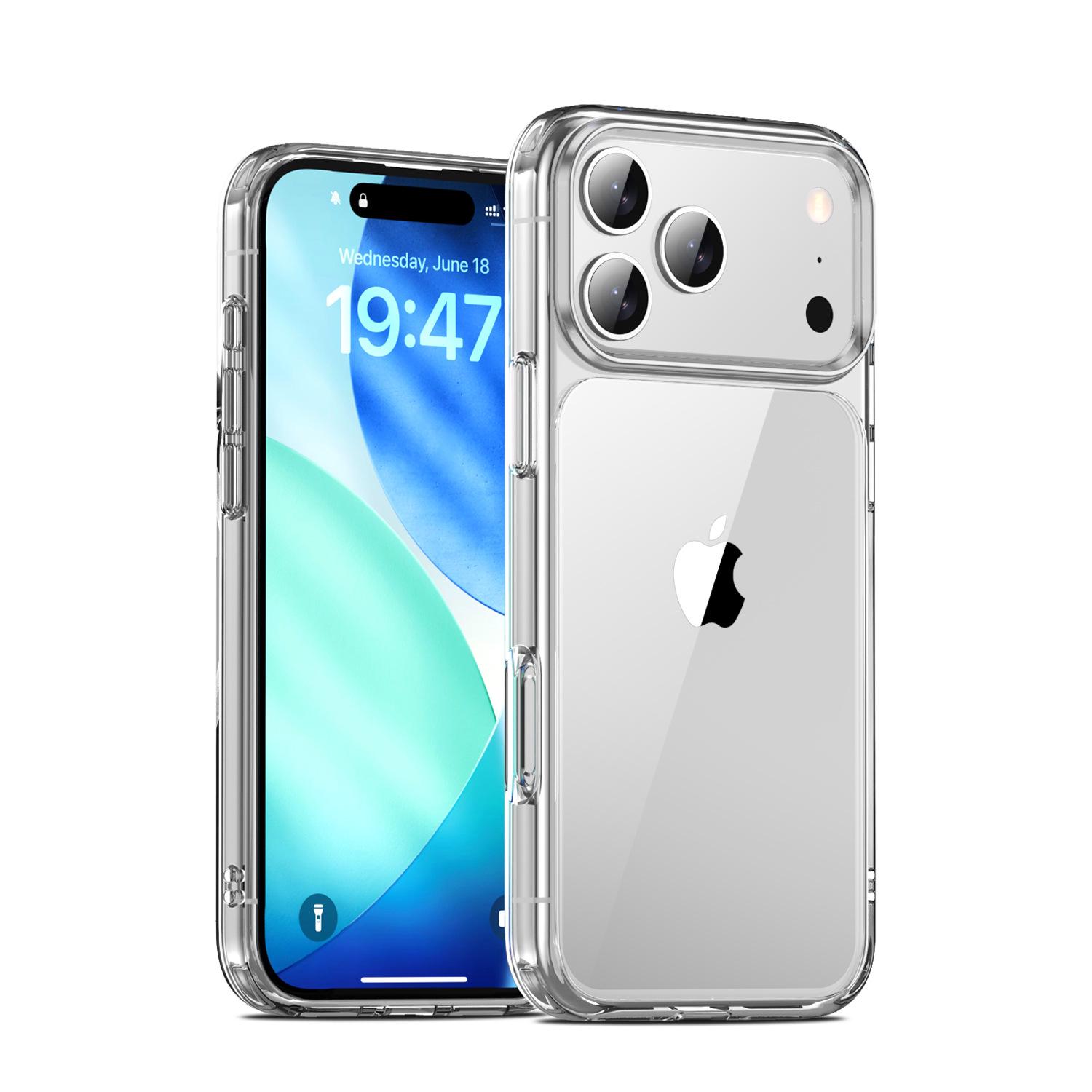 

Drop-Proof Transparent Case for Apple iPhone 15ProMax/16ProMax/17 iPhone 17