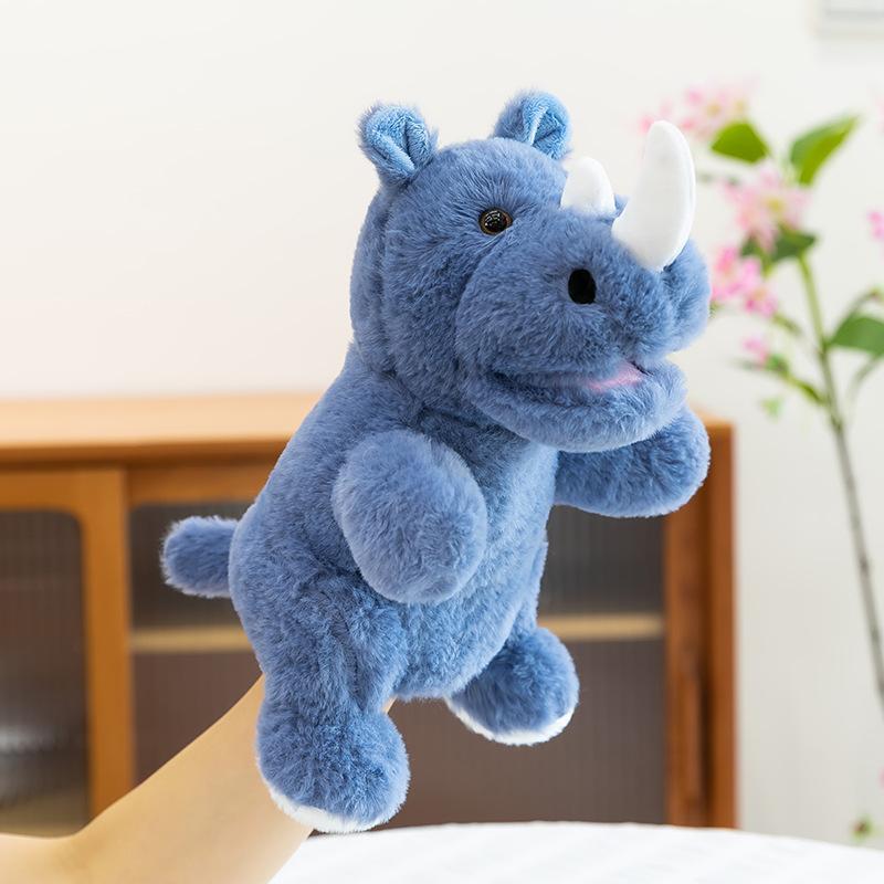 Stuffed Plush Animals Toys Hand Finger Story Puppet Kawaii Dolls Educational Pig Cat Gorilla Baby Toys  Children GIft H1