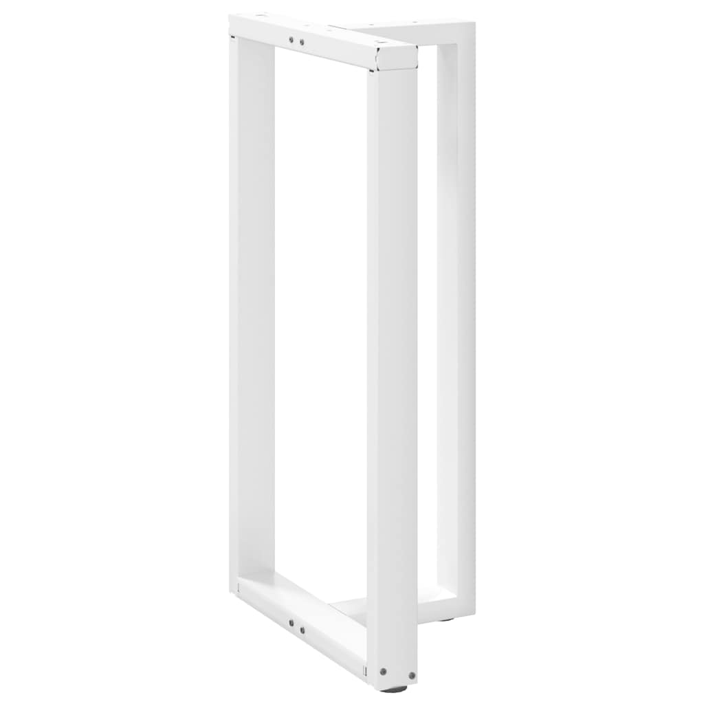 Vidaxl Nogi Do Stołu Barowego, 2 Szt., Białe, 60X35X(110-111) Cm, Stal