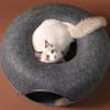 Four Seasons Pet Breathable Donut Cat Bed Zipper Closure Interactive Cat Litter Cat Training Toy Pet Supplies Accessories