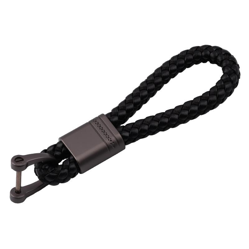 Creative Flower Pass Car Keychain Internet celebrity Key Chain Couple Braided Rope Bag Key Pendant Personalized Gifts