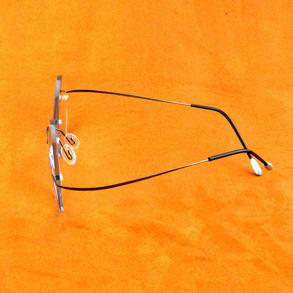 Randlose, ultraleichte, runde, progressive, multifokale Lesebrille für Herren, Titanlegierung. Sehen Sie nah und fern. Fügen Sie +1 bis +4 hinzu