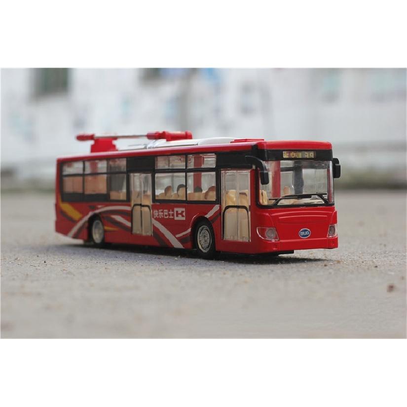 1:43 Diecast Alloy Pull-Back Bus Inertia Car City Tour Bus Simulation Toy Car Model Car Model Toys Gifts for Children