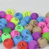50 Stück Nummer 1-200 Sortierte Farbe Glückstopf Spiel Lotterie Tischtennisbälle