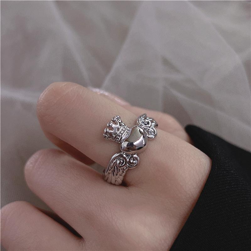 18K Gold-Plated Minimalist Open Adjustable Ring for Women