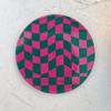 Waterproof Checkerboard Acrylic Coaster Non-Slip Drinks Placemat Durable Retro Cup Mat  Home