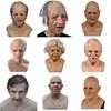 Gammal Mans Mask för Vuxna Realistisk Latex Äldre Människa Huvudtäckning med Livslika Rynkor för Halloween Maskerad Cosplay Kostymrekvisita