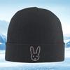 Rabbit Face Linescolorful Overlap Unisex Women Unisex Knitted Hat Beanie Pullover Cap Winter Thermal Warm Christmas Outdoor Cyclin