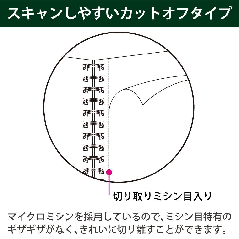 KOKUYO Campus Ring Notebook for Dotted A5 50 Navy Adults, Ruled, Size, Sheets, SU-T133BT-DB