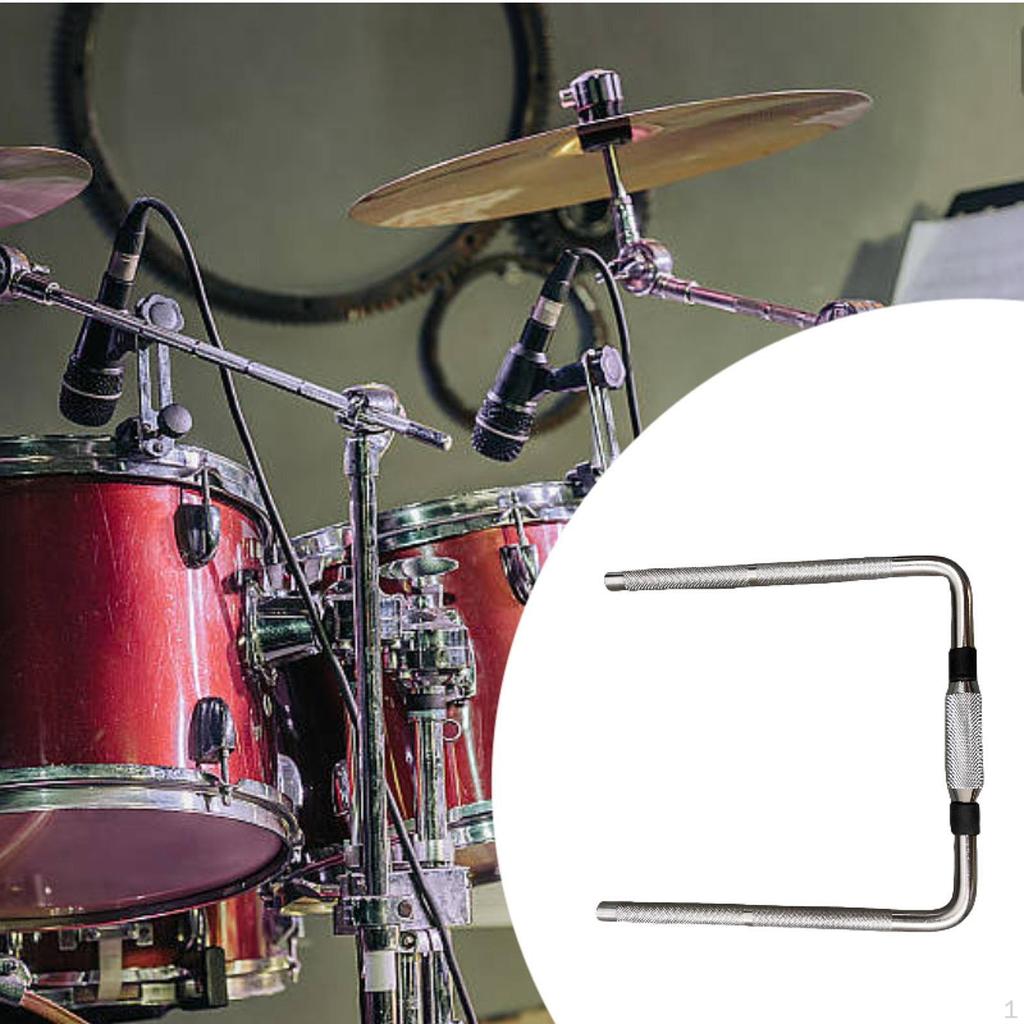 L Shaped Rod Drum Hardware Metal for Set Drummer Gifts Arm Percussion Accessory
