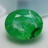 Natural Green Emerald Loose Gemstone Oval Cut 7.36 Ct Muzo for Jewelry Making and Gem Collections