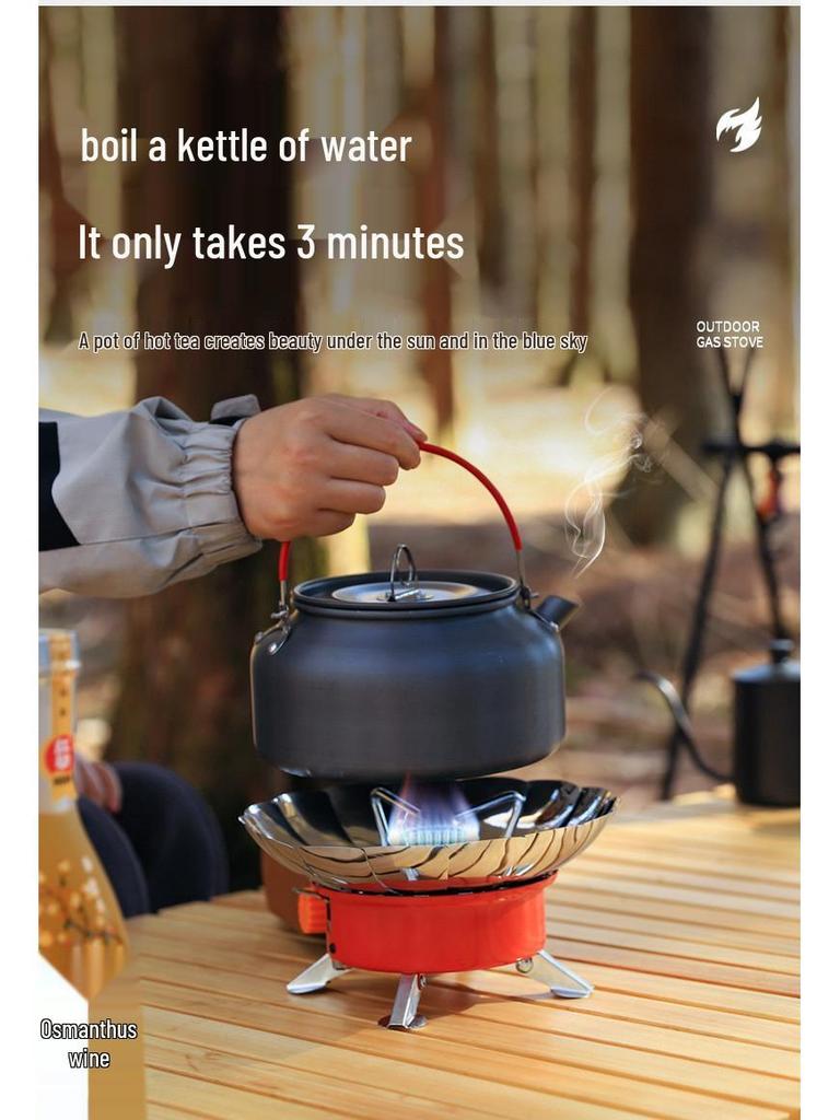 Portable Windproof Lotus Head Camping Stove