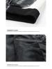 American Style PU Leather Men's Retro Motorcycle Jacket - Stand Collar, Color Block, Spring/Autumn Coat