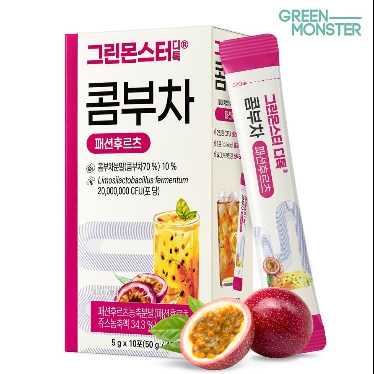 [Green Monster] Detox Kombucha (5 Refreshing Flavors) (1 Unit-10sticks)