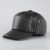 Hat Men's Winter Ear Protection Duck Tongue Baseball Cap Leather Hat Warm Windproof Grandpa Hat