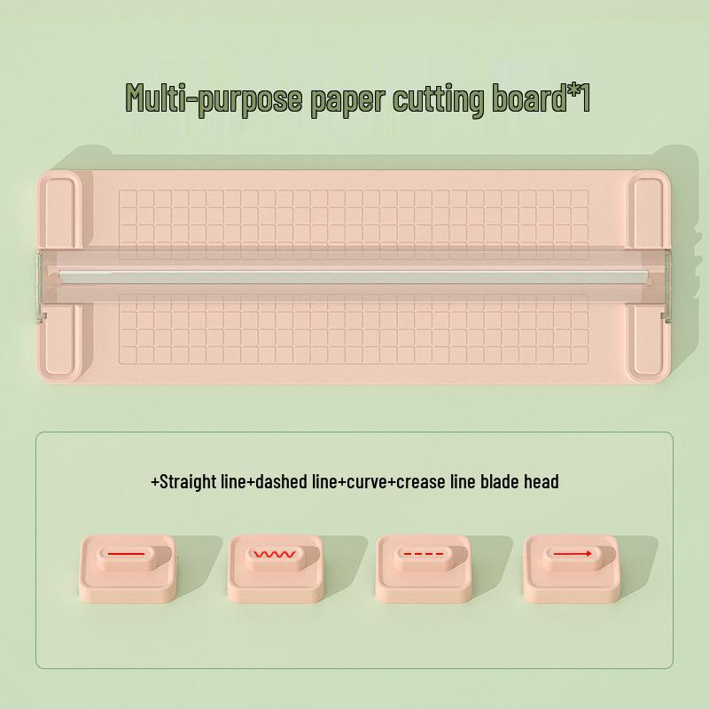 Four-in-One Paper Cutter: Versatile Cutting Tool with Replacement Blades