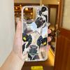 Cute cow transparent phone case suitable for iPhone 17 16 15 14 13 12 11 Pro/Max/Plus anti drop and shockproof back cover