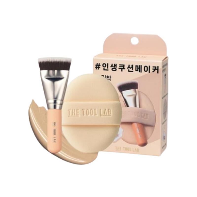 

The Tool Lab Ultra-Adherent Duo for My Skin (1 Brush + 1 Puff + Case Included) – Cover Finish