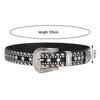 Fashion Luxury Punk Y2K Rhinestones Belt Women'S Metal Buckle Fashion Waistband Jeans Pants Decoration Spicy Girl Belt