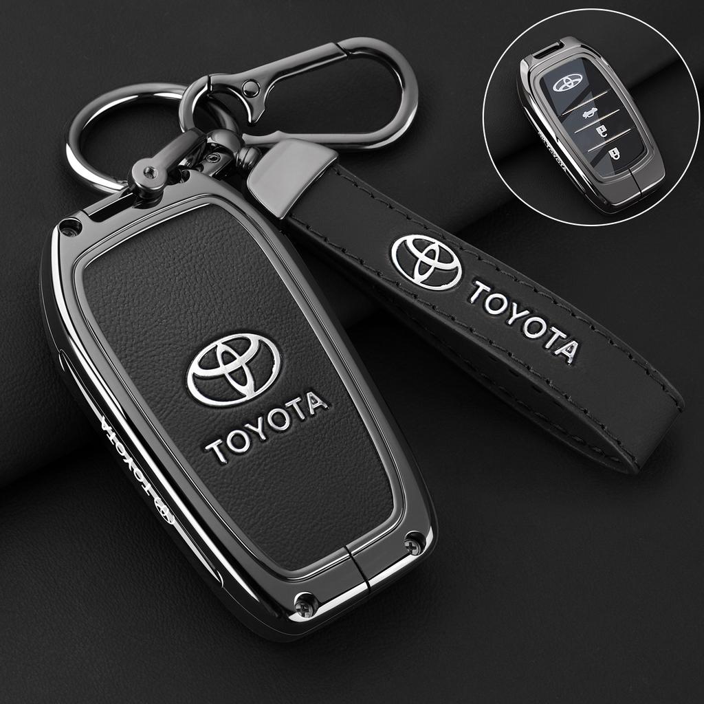 For Toyota 2026 Hot Hub Caps Car Key Case Cover Shell Keychain Accessories For Toyota CHR Hilux Fortuner Land Cruiser 200 Camry