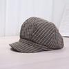 Fashion retro plaid literary temperament breathable octagonal hat outdoor travel comfortable versatile cap