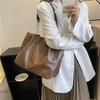 Simple Fashion Soft Pu Totes Bag For Womendesigner Bags Large Capacity Ladies Handbags Solid Color Shopper Bolsa Feminina
