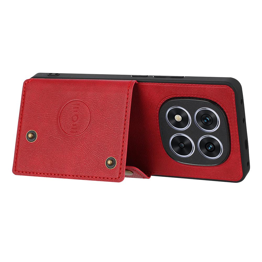 For Xiaomi Poco M8 Pro 5G/Redmi Note 15 Pro+ 5G (Global) Case with Card Slots Kickstand Leather + TPU Phone Cover