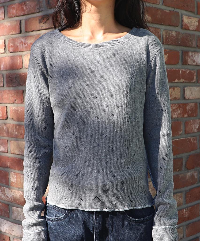 Keuluchi Punching Knit (Grey) Womens