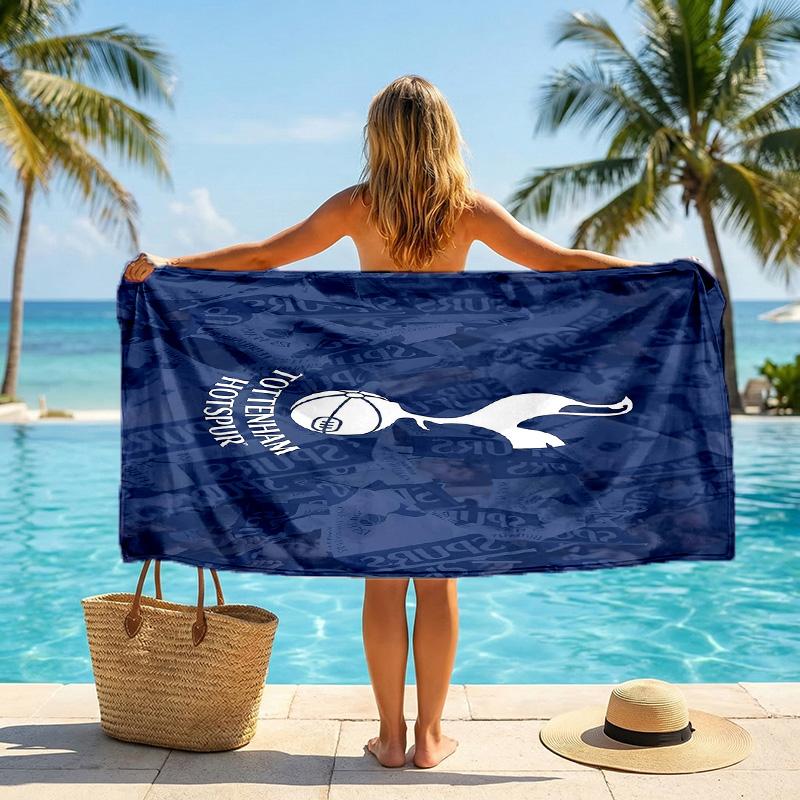 Asciugamano da Spiaggia Tottenham Hotspur Morbido Microfibra Asciugamano Estivo Asciugatura Rapida Assorbente per Spiaggia Piscina Viaggio