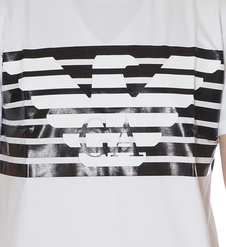 [Emporio Armani] EA7 T-shirt, Short-sleeved, Men's, 3LPT60 PJ3NZ 1100 (white), Size M [Parallel Import]