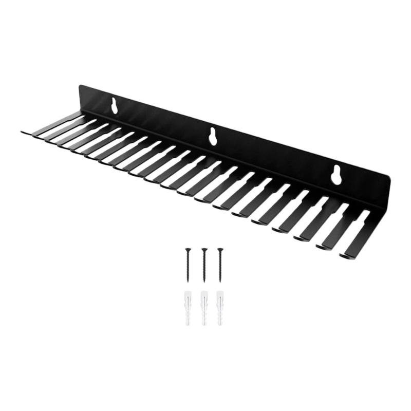 

Practical Steel Cable Holder Wall Mounted Rack For Organizing XLR USB C Wires Workshop Garage Home Use Easy DIY Installation 1