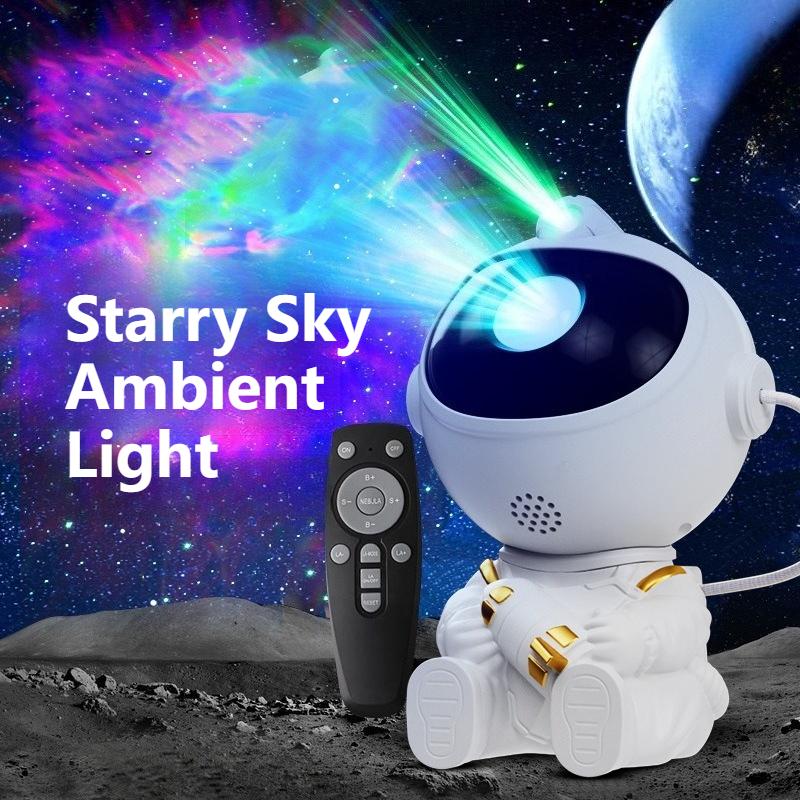 Galaxy Light Projector Novelty Rocket Astronaut Galaxy Projector Night Light Galaxy Light Bedroom Projection Lamp Birthday Gifts
